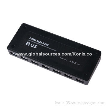 2014 new Design High Power 7 Ports USB 3.0 Hub for Promotion